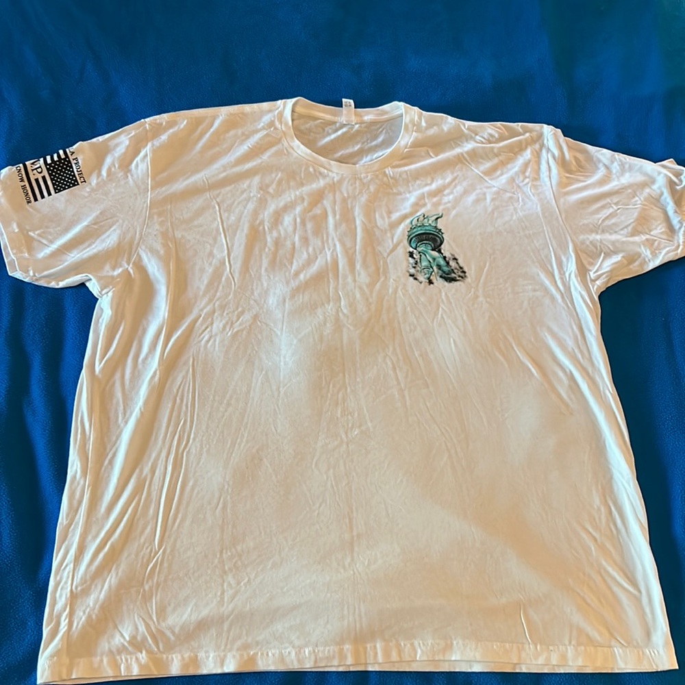 Til Valhalla Project Apparel Company (TVP), 4X Large, White, 9/11, T-Shirt.